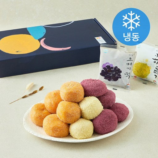Jeju Sa 5 Types Honhap Omegi Rice Cake 60 g x 10 Pack Set ( Frozen ), 1 Set (사 혼합 오메기)