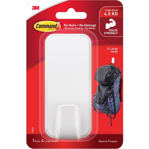Komaendeu Dayong Huk 4.5 kg Teukdaehyeong 1 P, Honhap Color , 1 Pack (코맨드 다용도 훅 4.5kg 특대형 1P, 혼합색상, 1개)