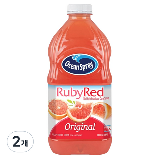 Ocean Seupeure Rubi Red Jamong Deuringkeu , 1.89 L, 2 Pack (스프레 루비 자몽 드링크)