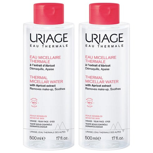 Yuriajyu Miselra Senseotibeu Cleansing Woteo , 500 ml, 2 Pack (유리아쥬 미셀라 센서티브 클렌징 워터, 500ml, 2개)