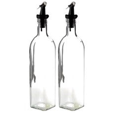 Sinogeulraseu Oil Bottles 2 P Black , 500 ml, 2 Pack (시노글라스 오일병 2P 블랙, 500ml, 2개)