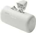 COIV 2 in 1 PD 22.5 W Kinghyeong 5000 mAh Gosok Charging Bojo Pear Teori , Opeu White , ECP 2-240486 A (COIV 2in1 PD 22.5W 도킹형 5000mAh 고속충전 보조배터리, 오프화이트, ECP2-240486A)