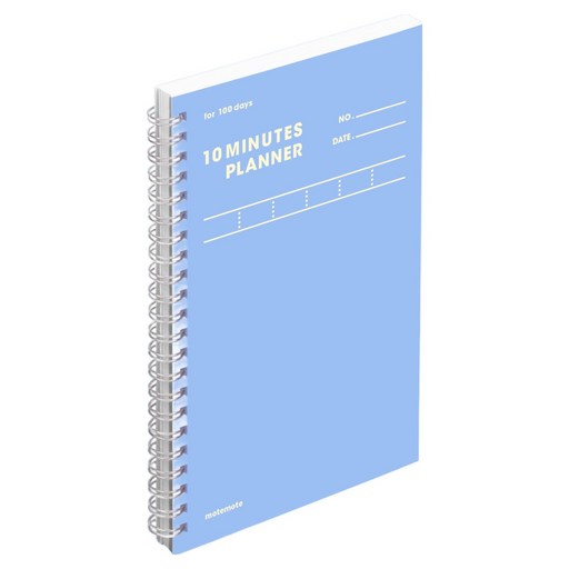 Moteumoteu Tenminit Peulraeneo 100 D, Seu Blue , 1 Pack (모트모트 텐미닛 플래너 스)