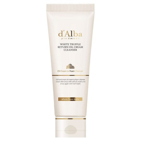 d'Alba White Teureopeul Riteon Oil Cream Cleanser Tyubeu , 100 ml, 1 Pack (달바 화이트 트러플 리턴 오일 크림 클렌저 튜브, 100ml, 1개)