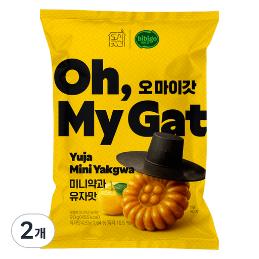 Sigotgan Omagat Mini Yak Yuja Flavor , 2 Pack , 90 g (시곳간 오마갓 약 유자)