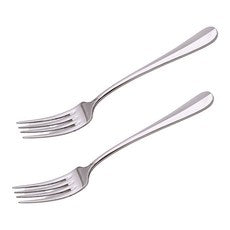 Tebeulateu Domestic Ateu Stainless 304 Dineo Fork , Silver , 2 Pack (테이블아트 국산 아트 스텐304 디너포크, 실버, 2개)