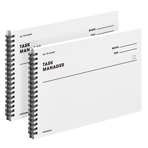 Moteumoteu Taeseukeu Sheets Nijeo 16 WEEKS Peujekteu Peulraeneo , White , 2 Pack (모트모트 태스크 니저 프젝트 플래너)