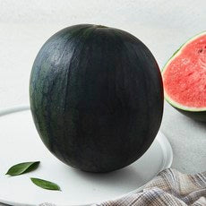 Heukmi 11 brix Watermelon , 5 kg Sang , 1 Pack (모두유통한반도 까망 애플수박, 3kg 미만, 1개)