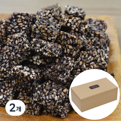 Gimgyuheun Basak Mild Heukmigangjeong Box Hyeong , 120 g, 2 Pack (김규흔 바삭 흑미강정 형)