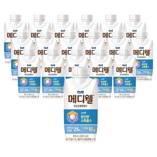 Mediwel Godanbaek Wanjeongyunhyeong Nutrition Sik , 200 ml, 18 Pack (메디웰 고단백 완전균형 식)