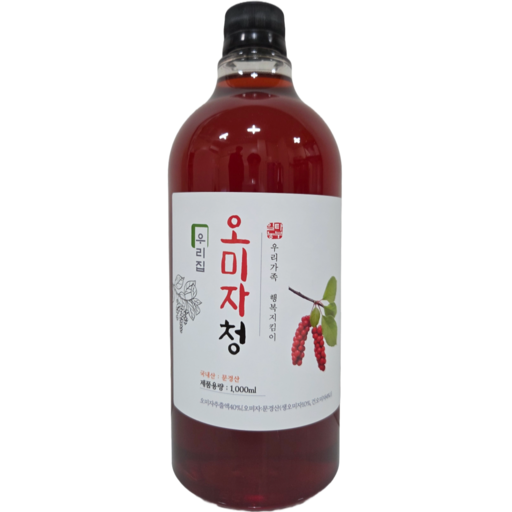 Mungyeong Omijacheong Omijawonaek Omijaekgiseu Our Jipomijacheong , 1 L, 1 Pack , 1 Pack (문경 오미자청 오미자원액 오미자엑기스 집오미자청)