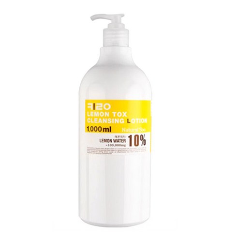 Kikoseu Natural Su Ki Lemon Tokseu Cleansing Lotion , 1 L, 1 Pack (키로코스 내추럴수 키로 레몬 톡스 클렌징 로션, 1L, 1개)
