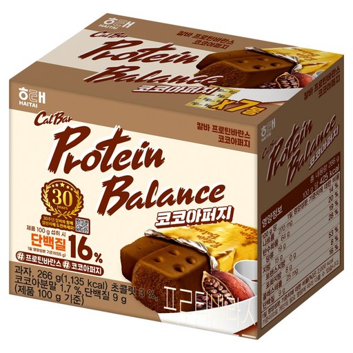 Haitai Je Kalba Peutin Baranseu Kokoapeoji 7 p, 266 g, 1 Pack (제 칼바 프틴 바란스 코코아퍼지)