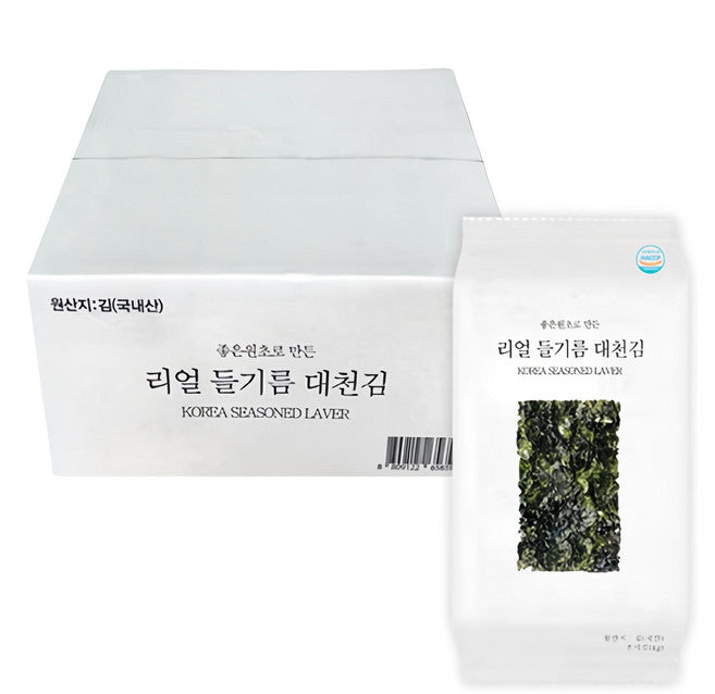Rieol Perilla Oil Daecheongim , 4 g, 3 2 Pack (리얼 들기름 대천김, 4g, 32개)