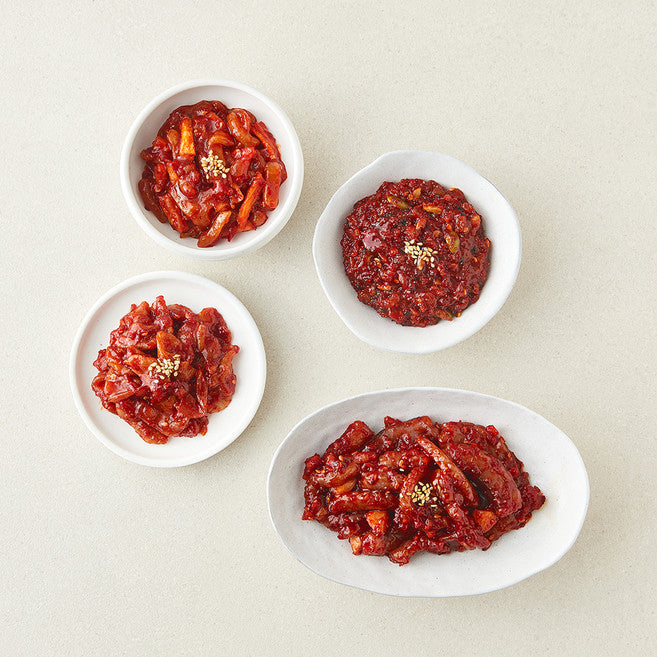 Sun Bag Buttumak Jeotgal 4 Types Set 600 g, 1 Set (순 부뚜막 젓갈)
