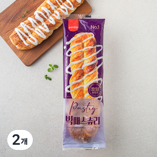 Samrip Balhyo Bikpaeseuchyuri , 110 g, 1 Pack , 2 Pack (삼립 발효 빅패스츄리)