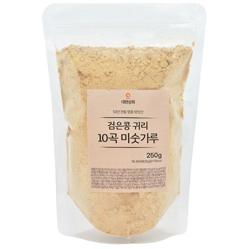 50 Jeon Whole Daehyeonsanghoe Mucheom Geomeunkong Gwiri 10 Gok Misutru , 250 g, 1 Pack (전 대현상회 무첨 검은콩 귀리 곡 미숫루)