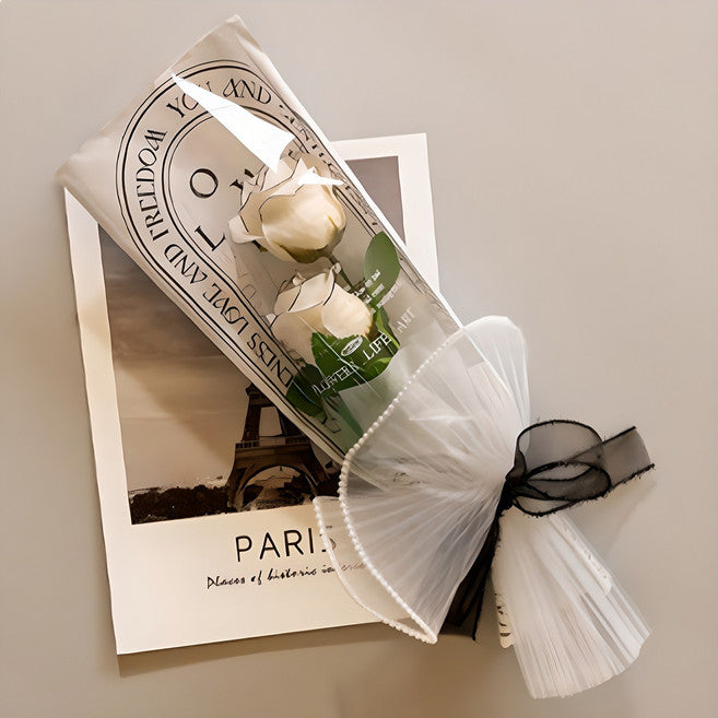 Aseupasia Koko Rain Rose Binukkot Song Kkotdabal , Black , 1 Pack (아스파시아 코코 라인 비누꽃 송 꽃다발)