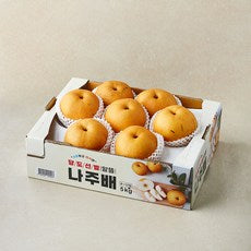 Dabok Sweetness Seonbyeol Altteul Naju Pear , 1 Pack , 5 kg(6~12 Pack ) (다복 당도선별 알뜰 나주배, 1개, 5kg(6~12입))