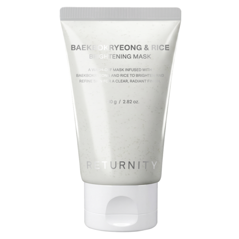 Baekbokryeong Rice Beu Lightning Pack 80 g, 1 Pack , 1 Pack (백복령 쌀 브라이트닝 팩 80g, 1개, 1개입)
