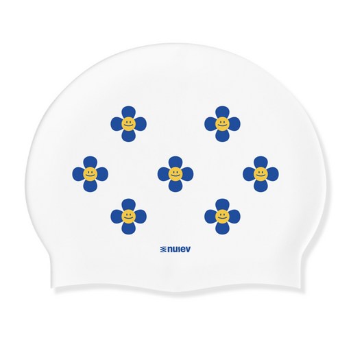 Nubeu Seuwim Blue Deji Silrikon Sumo Suyeongmoja , 1 Pack , White (누브 스윔 데지 실리콘 수모 수영모자)