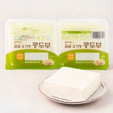 GuamPick Organic Kong Tofu , 300 g, 2 Pack (곰곰 유기농 콩두부, 300g, 2개)