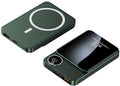 MAC Set Peu Bojo Pear Teori 10000 mAh Wireless Large Size Byeoun Apon Gaelreoksi Use Neung , Green (맥세이프 보조배터리 10000mAh 무선 대용량 가벼운 아이폰 갤럭시 사용가능, 그린)